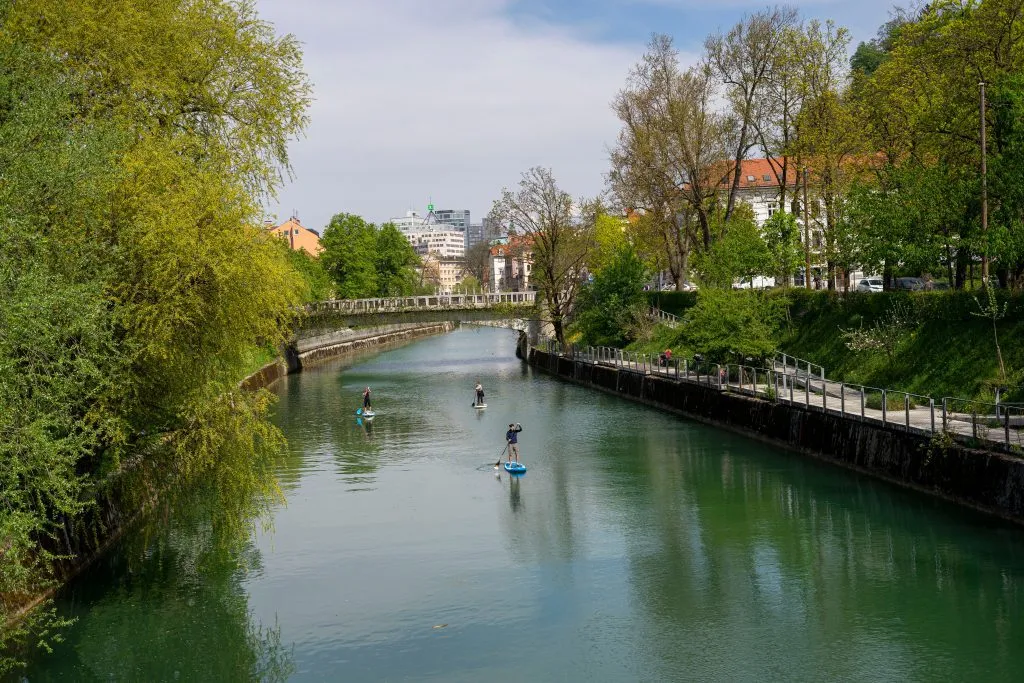 Paddleboarding tour in Ljubljana